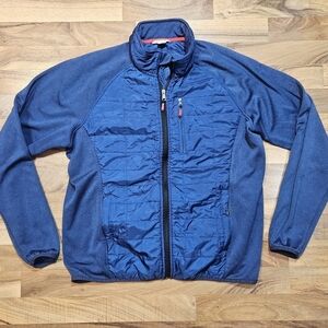Orvis Quilted Hybrid Jacket Blue Men’s Large Full Zip